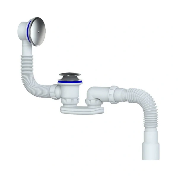 Слив-перелив Black&White Swan с сифоном 17573D (детальная фотография)