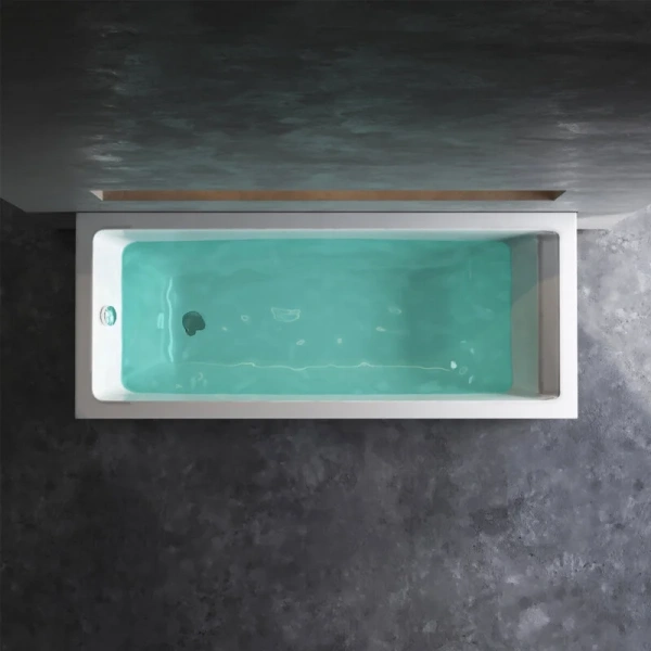 Ванна акриловая Am.Pm Gem 170x70 белая W93A-170-070W-A (детальная фотография), без гидромассажа, большие