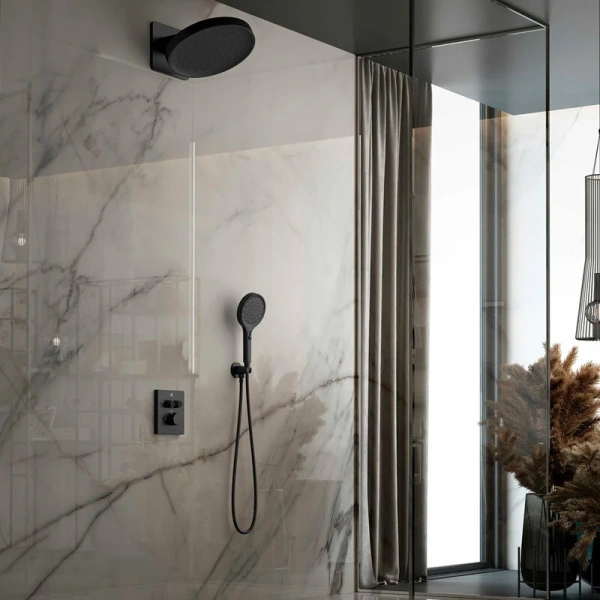 Душевой комплект Vincea Inspire черный VSFW-3I21MT3MB (детальная фотография), душевые комплекты, наборы