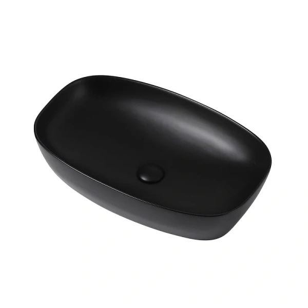 Раковина Abber Rechteck 60,5 см черная матовая AC2206MB (детальная фотография), черные