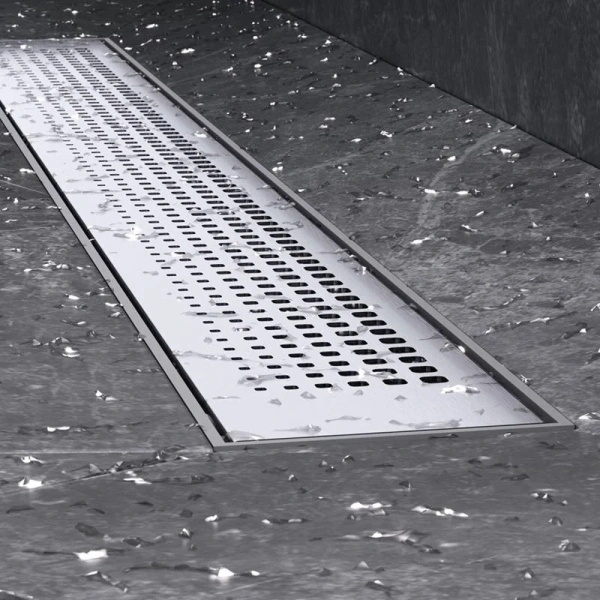 Душевой лоток Am.Pm PrimeFlow 80 см хром матовый W02SC-P11-080-01SB (детальная фотография), с сухим затвором, с мокрым затвором