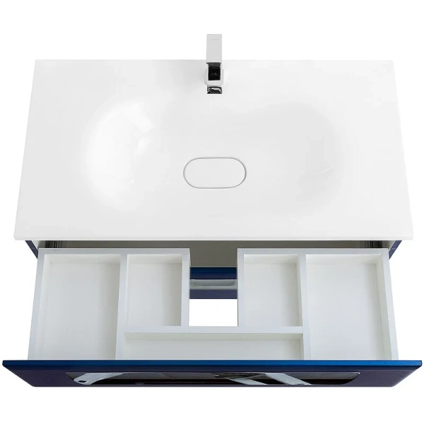 Тумба под раковину подвесная Cezares Eco 90 см sapfiro ECO-900-2C-SO-SPF-P (детальная фотография), 90 см