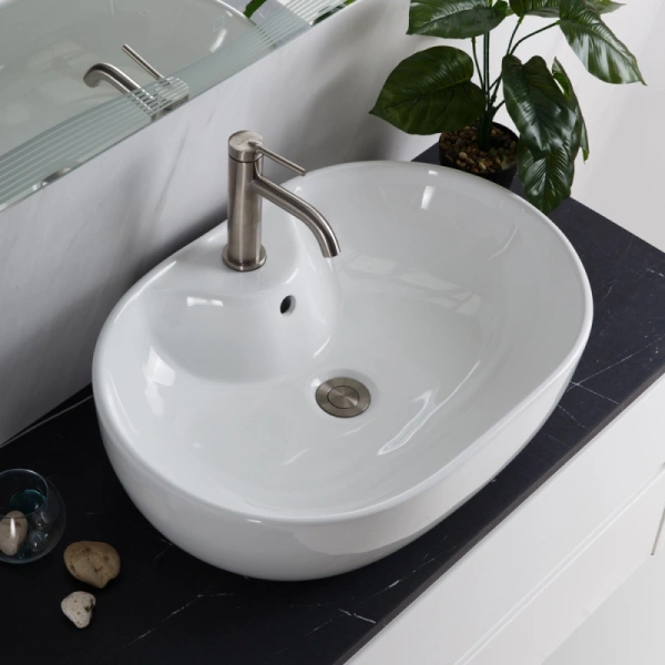 Раковина BelBagno 60 см накладная BB1151 (детальная фотография), керамические