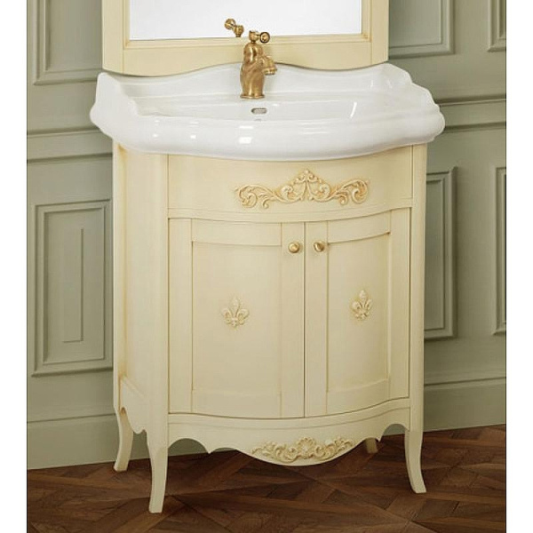 Тумба под раковину напольная Migliore Bella 64 см Decape Sabbia 25911 (детальная фотография), классика, ретро, в стиле прованс