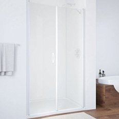 Душевая дверь профиль черный глянцевый стекло прозрачное Vegas-glass