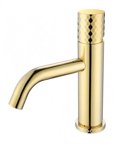 Смеситель для раковины Boheme Stick gold diamond gold 121-GG (детальная фотография)