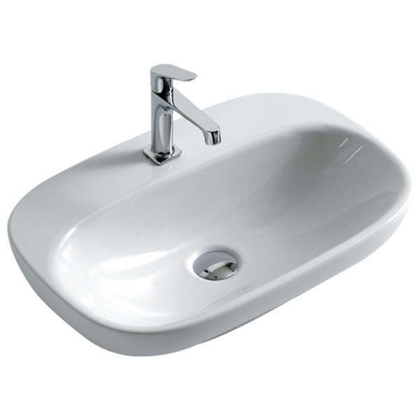 Раковина полувстраиваемая Globo Genesis GE040 GE040.BI (детальная фотография)