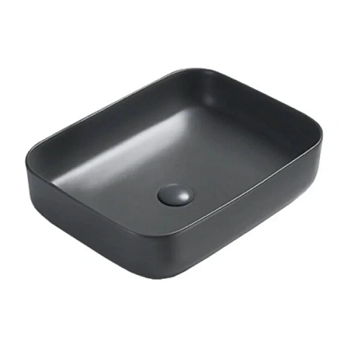 Раковина Vincea 50 см керамическая, антрацит матовый - фото 4