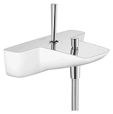 Смеситель для ванны Hansgrohe PuraVida хром/белый