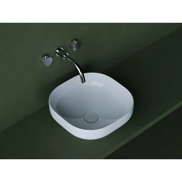 Раковина Ceramica Nova Element 38 см накладная CN5032 (детальная фотография), накладные (на столешницу), пристенные