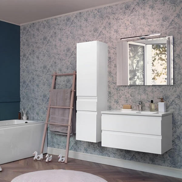 Шкаф-пенал подвесной Jacob Delafon Madeleine 35 см левый, белый матовый EB2069G-J51 (детальная фотография), 35 см