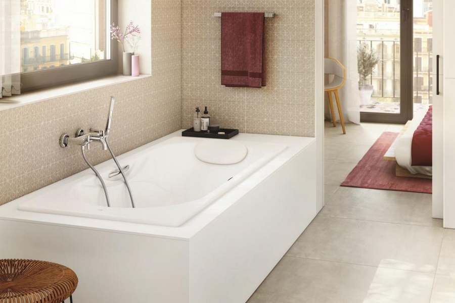 Ванна чугунная Roca Malibu 2315 150х75 см антискользящее покрытие (детальная фотография), чугунные