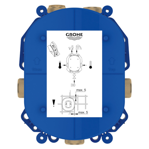 Встроенный универсальный термостат Grohe Rapido T 35500000 (детальная фотография), в наличии