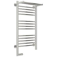 Полотенцесушитель электрический левый, с полкой цвет без покрытия Сунержа Богема 2.0 800х400