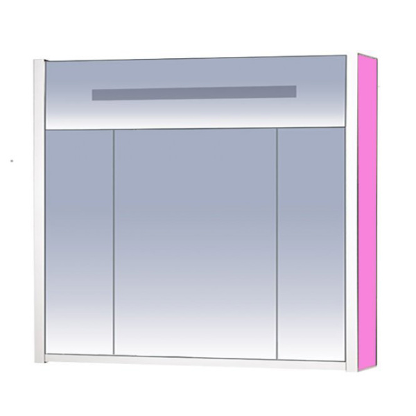 Зеркальный шкаф, цвет розовый, Misty Джулия Л-Джу04090-1210 (детальная фотография)