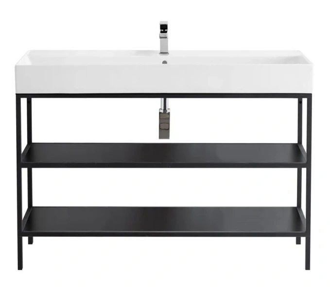 Каркас под раковину Cezares Cadro 120 см черный CADRO-120/46/73-2C-PIA-MET-ST (детальная фотография)