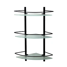 Полочка для ванной WasserKRAFT Kammel черная матовая