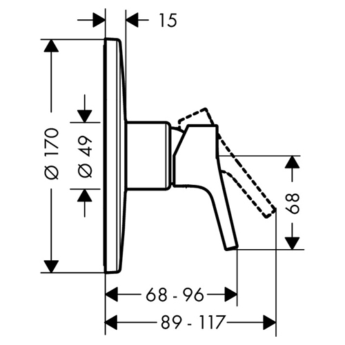 Схема (детальная фотография), для душа