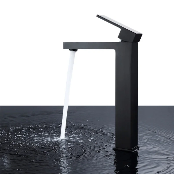 Смеситель для раковины Abber Daheim черный матовый AF8211B (детальная фотография), черные