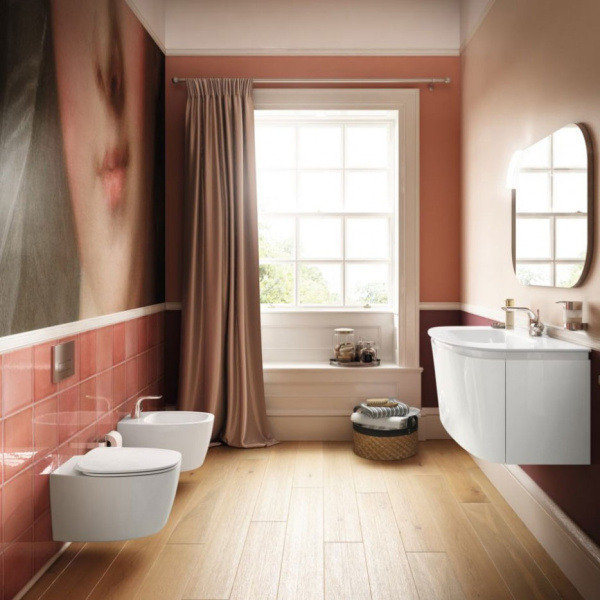 Унитаз подвесной Ideal Standard Dea с сиденьем с микролифтом T348801 (детальная фотография), без бачка, со скрытым бачком