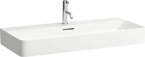 Раковина накладная с 1 отверстием для смесителя, с отверстием перелива, Laufen Val 8.1028.7.104 - фото 6