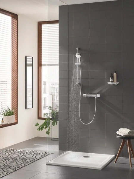 Смеситель для душа Grohe Grohtherm 1000 Performance хром 34827000 (детальная фотография), современные, hi-tech