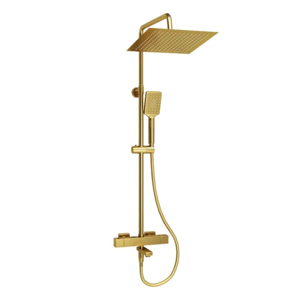 Душевая стойка WasserKRAFT Aisch с термостатическим смесителем A199.260.201.BG Thermo (детальная фотография)