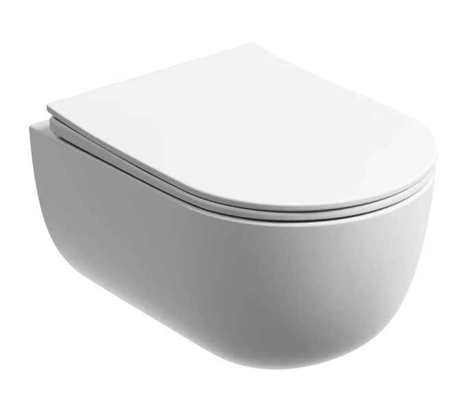 Унитаз подвесной Ceramica Nova Modena Rimless, белый матовый CN6063MW (детальная фотография)