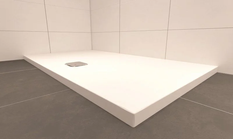 Душевой поддон акриловый белый с сифоном Riho Basel 412 90x90 см D005017005 (детальная фотография), акриловые