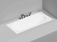 Ванна из искусственного камня Salini Ornella Kit 180x80 см S-Sense белая матовая