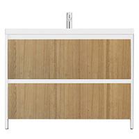 Тумба под раковину напольная Velvex Klaufs 99 см белая/шатане