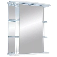 Зеркальный шкаф с подсветкой Misty Магнолия Э-Маг04055-01Св 55 см прямоугольный