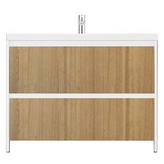 Тумба под раковину напольная Velvex Klaufs 99 см белая/шатане