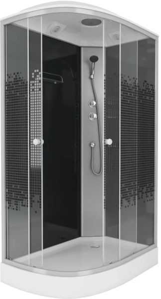 Душевая кабина Niagara Eco 120x80 см правая, стекло мозаика 45121453R (детальная фотография)