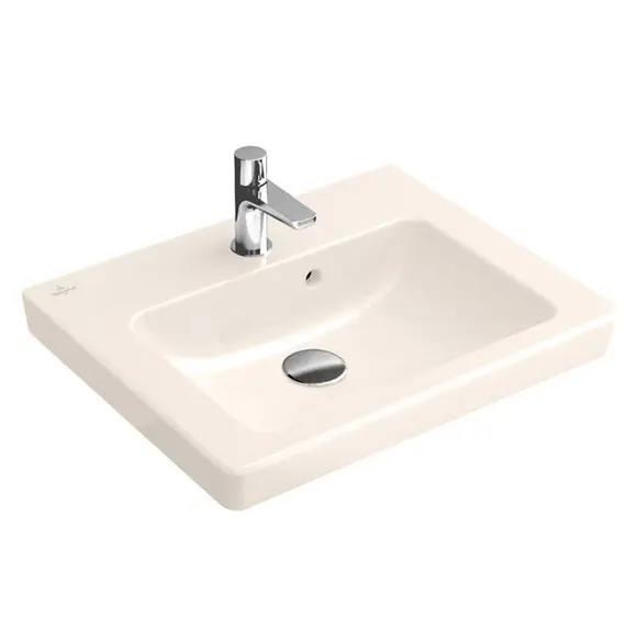 Раковина Villeroy & Boch Subway 2.0 45 см цвет пергамон с покрытием CeramicPlus 7315F5R3 (детальная фотография)