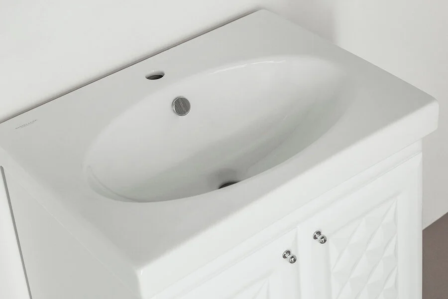 Тумба с раковиной напольная Style Line Канна ЛС-00000726 60 см с дверцами (детальная фотография), напольная, пристенная