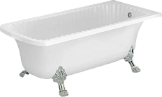 Ванна из искусственного камня Migliore Olivia Angolare 174х80 см фурнитура хром