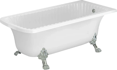 Ванна из искусственного камня Migliore Olivia Angolare 174х80 см фурнитура хром - фото 2