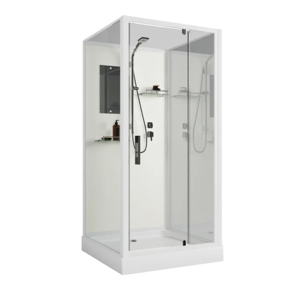 Душевая кабина Niagara Standart 80х80 см без крыши ST80/15Q/BK (детальная фотография)