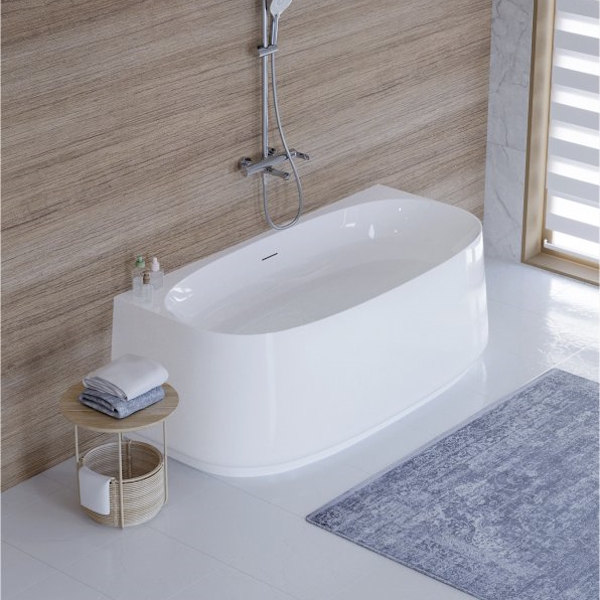 Ванна акриловая Cezares Lux 170x80 см белая CZR-LUX-WALL-170-80-58 (детальная фотография), без гидромассажа, большие