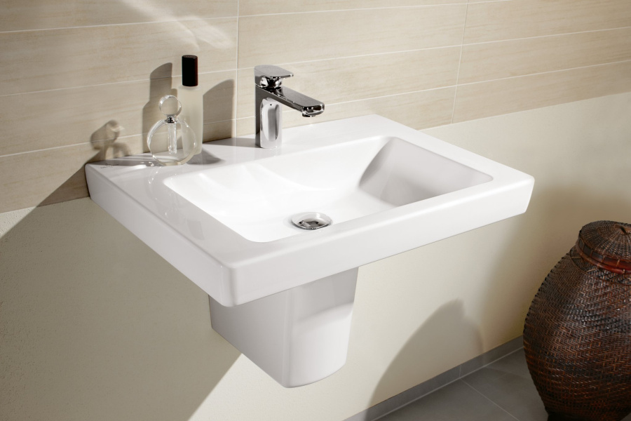 Раковина Villeroy & Boch Subway 2.0 60 см цвет альпийский белый White Alpin 71136001 (детальная фотография), белые