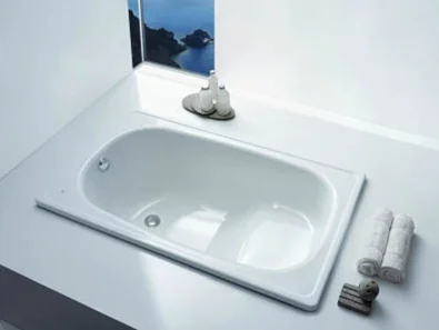 Ванна стальная BLB Europa Mini 105x70 см сидячая B05E22001 (детальная фотография), современныe, hi-tech