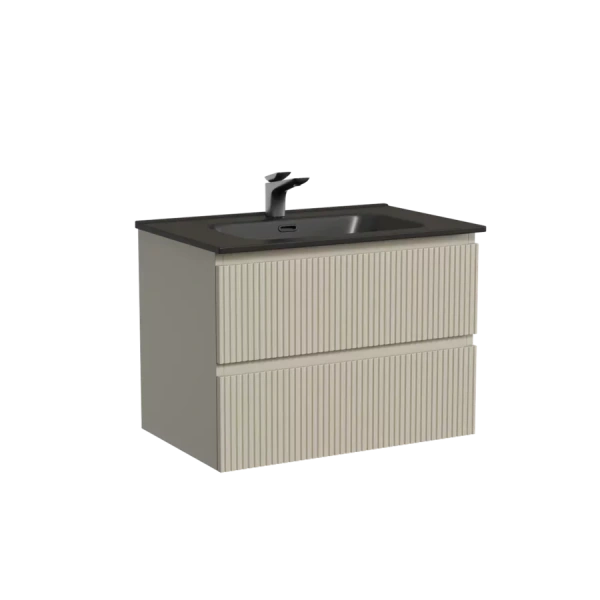 Тумба под раковину подвесная Sancos Snob T 70 см Beige Soft SNT70CE (детальная фотография), бежевая