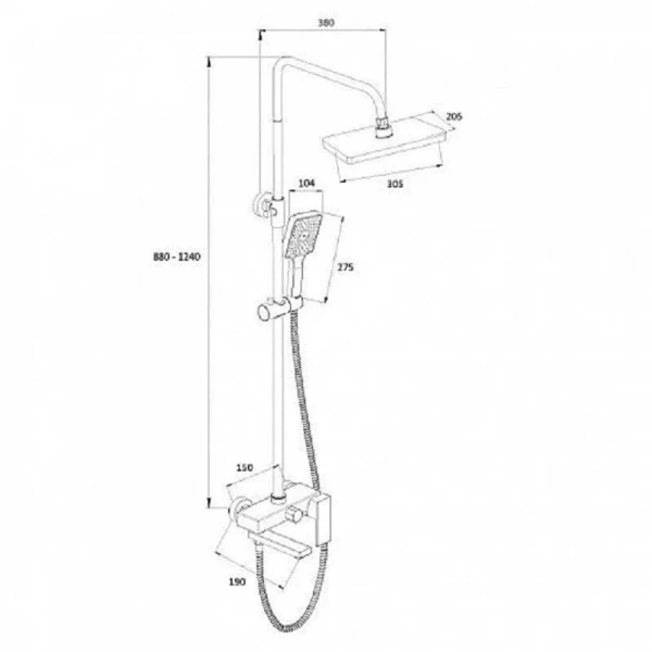 Смеситель для раковины Cersanit Odra хром 63050 (детальная фотография), для раковины