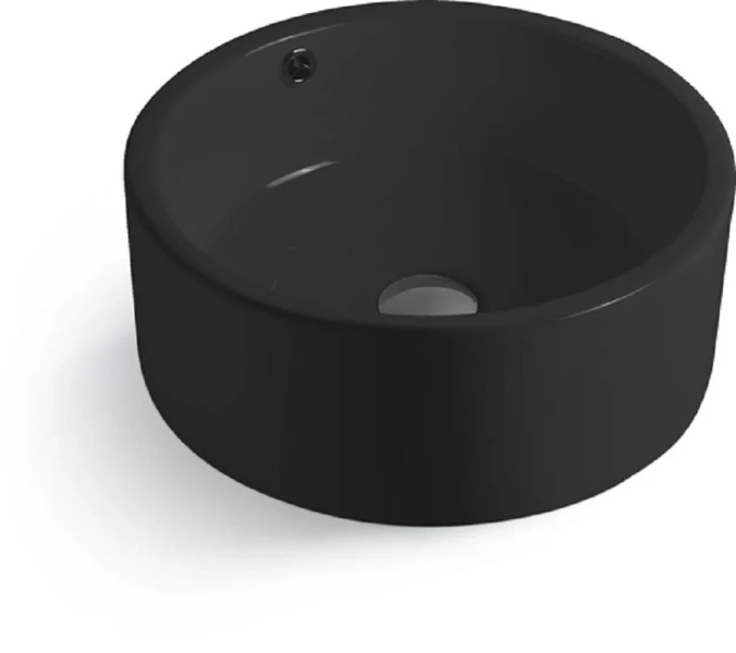 Раковина SantiLine 41 см черная SL-1057MB (детальная фотография)