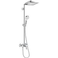Душевая стойка Hansgrohe Crometta E с однорычажным смесителем
