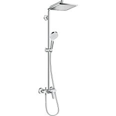 Душевая стойка Hansgrohe Crometta E с однорычажным смесителем