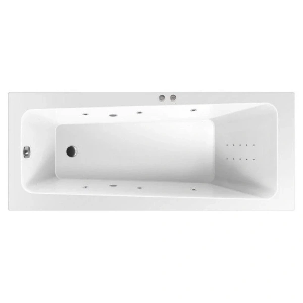 Ванна гидромассажная Excellent Ava Line Nano 160 x 70 см, белый/хром, WAEX.AVA16.LINENANO.CR (детальная фотография)