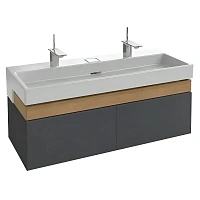 Тумба под раковину подвесная Jacob Delafon Terrace 120 см серый антрацит лак