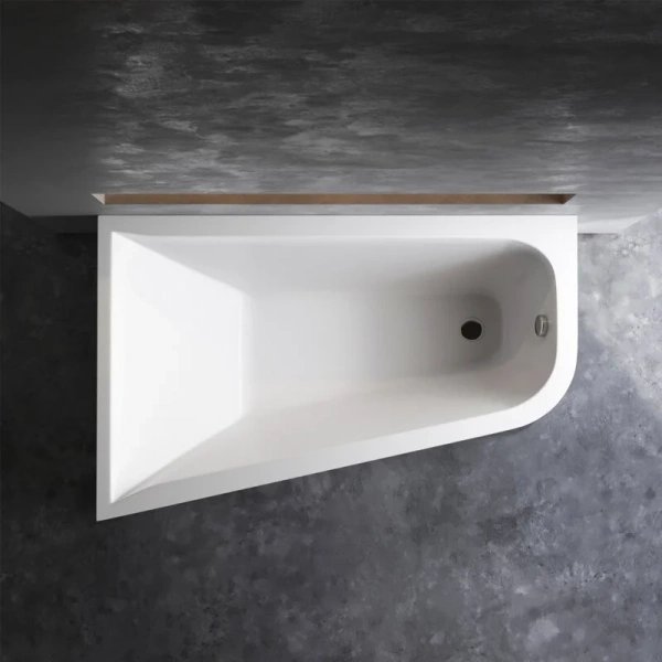 Ванна акриловая Am.Pm Spirit 160х100 см левосторонняя W72A-160L100W-A2 (детальная фотография), угловые, приставные